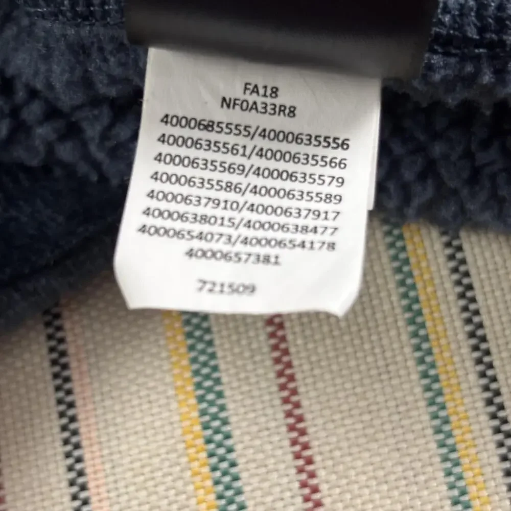 The North Face Vest Mens Large Gray Fleece Full Zip Sherpa Lined Outdoor Warm